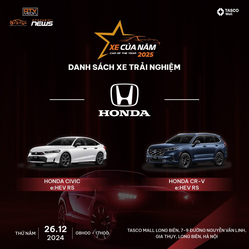 Đăng ký lái thử Honda Civic hybrid và Honda CR-V hybrid vào ngày 26/12 ngay.